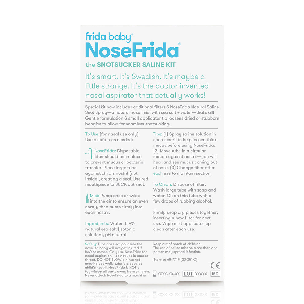 Nosefrida The Snot Sucker Saline Kit ( Nose Frida Nasal Aspirator
